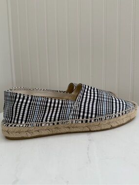 J. Crew Gingham Classic Flat Espadrille